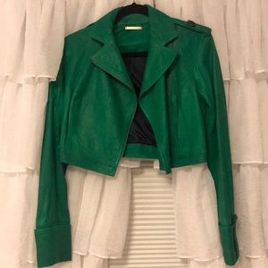 Designer leather jacket